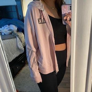 VS pink jacket